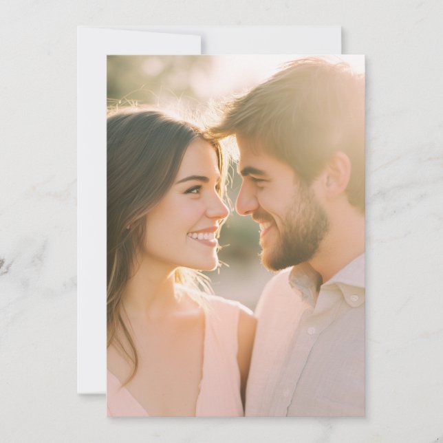 Convites Tender Pink Warmth Photo (Frente)