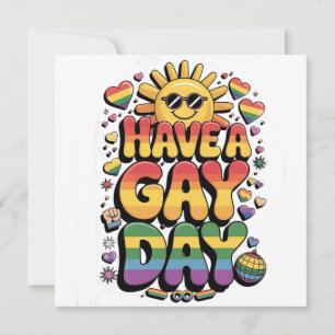 Convites Tenha um mês de orgulho LGBT de Gay dia