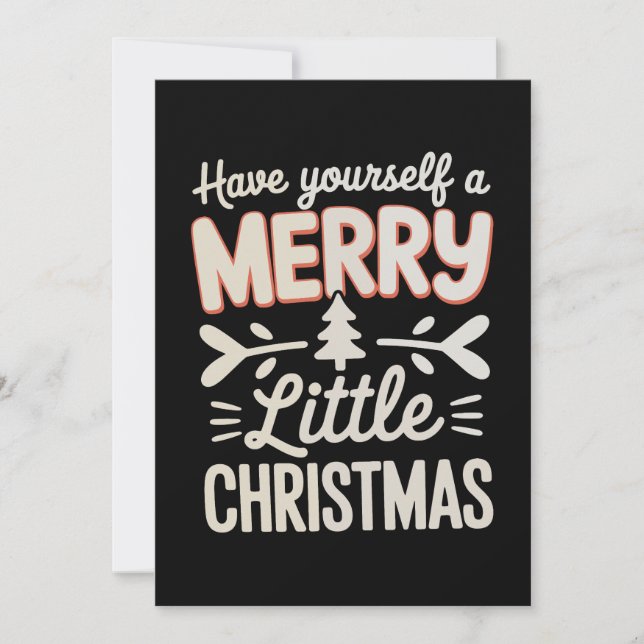Convites Tenha Um Natal Feliz e Alegre (Frente)