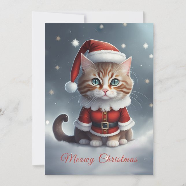 Convites Tenha um natal perfeito ~ Meow ^-^ (Frente)