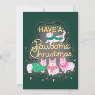 Convites Tenham Um Corgão Festivo De Natal Pawsome