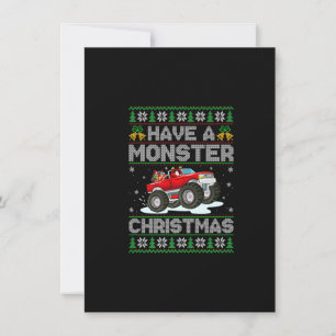 Convites Tenham Um Monstro De Monstros Monstrosos De Natal 