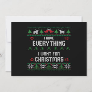 Convites Tenho tudo que quero no Natal, sou eu