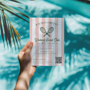 Convites Tênis Country Club   Fim de Semana de Bachelorette