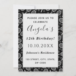 Convites Tênis de Elegante - Colchetes de bolas - Festa de 