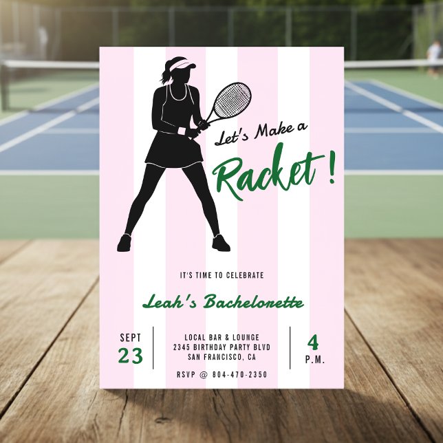 Convites Tenis Despedida de Solteira Faça um Barulho Rosa L (Criador carregado)