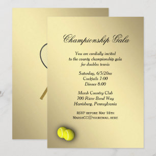 Convites Tênis Doubles Gala Invance