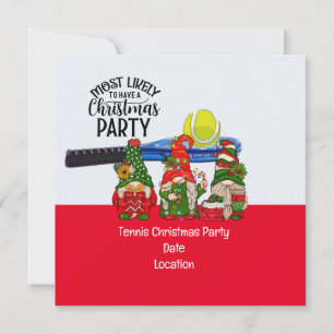 Convites Tênis Natal com Papai Noel é muito provável