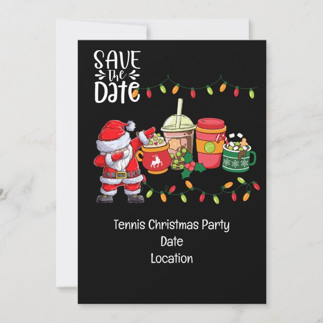 Convites Tênis Natal com Papai Noel é muito provável (Frente)