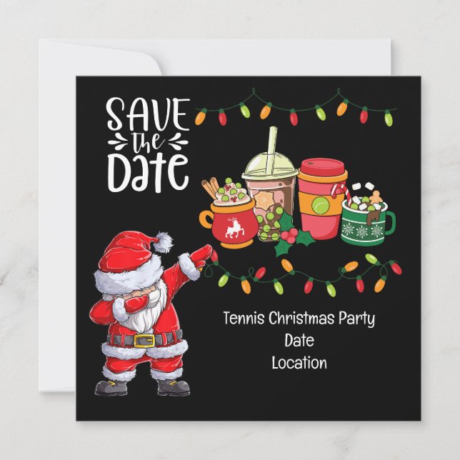 Convites Tênis Natal com Papai Noel é muito provável (Frente)