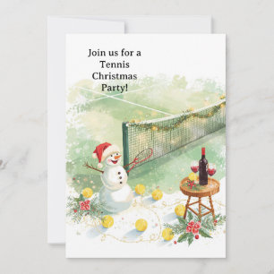 Convites Tênis Natal com Snowman