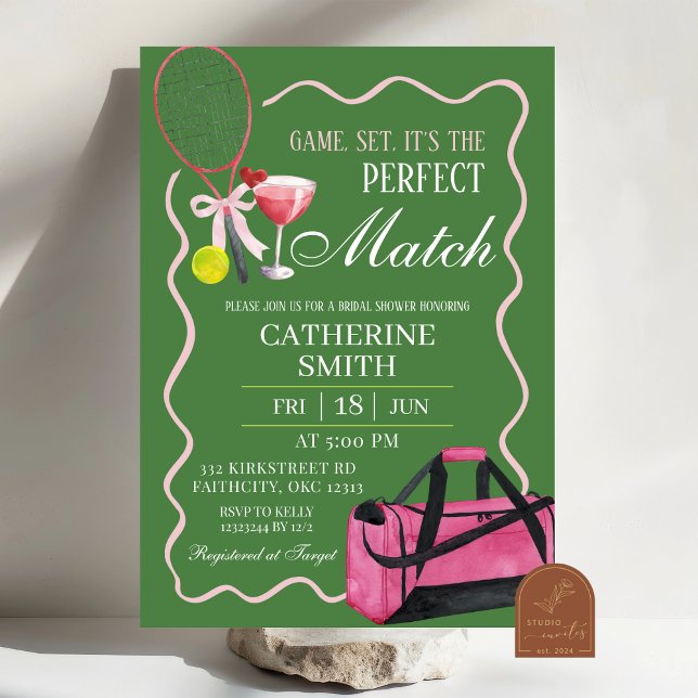 Convites Tênis Rally E Margaritas Adultos Aniversário (Criador carregado)