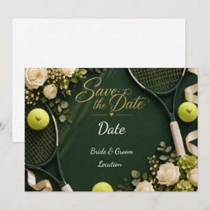 Convites Ténis Salve a data para o casamento do jogador de 