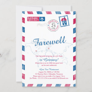 Convites Tennessee to Germany Airmail Moving