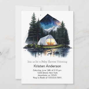 Convites Tente no Chá de fraldas Starlight Adventure