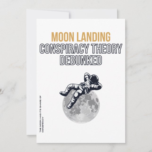 Convites Teoria da Conspiração de Moon Landing (Frente)