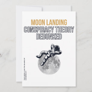 Convites Teoria da Conspiração de Moon Landing