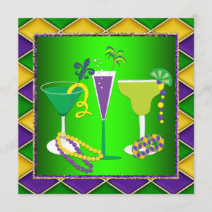 Convites Terça-feira Gorda Flor de Lis Festa de Terça-feira