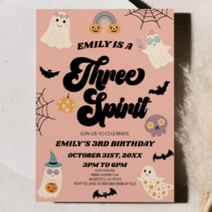 Convites Terceiro aniversário de 3 anos do Spirit Halloween