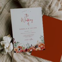 Terra Cotta Fall Floral Wedding