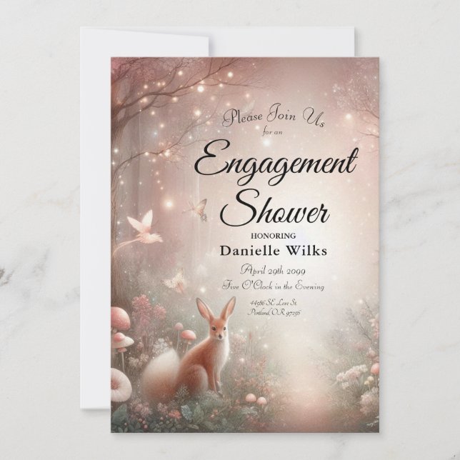 Convites Terra Luminosa do reino de Sparkle e Bloom (Frente)