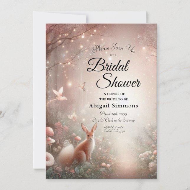 Convites Terra Luminosa do reino de Sparkle e Bloom (Frente)