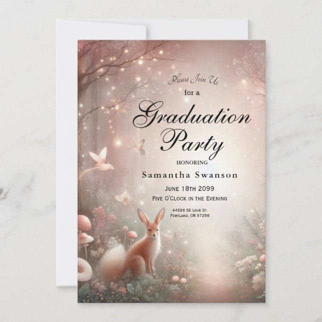 Convites Terra Luminosa do reino de Sparkle e Bloom (Frente)