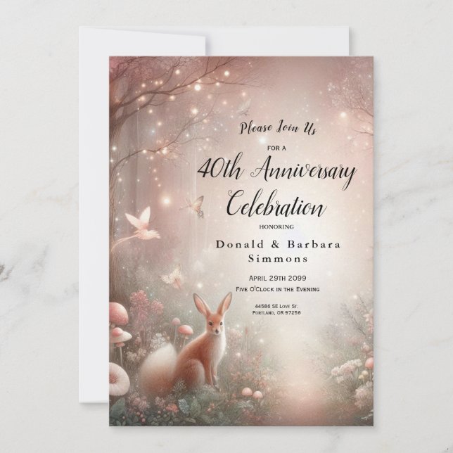 Convites Terra Luminosa do reino de Sparkle e Bloom (Frente)