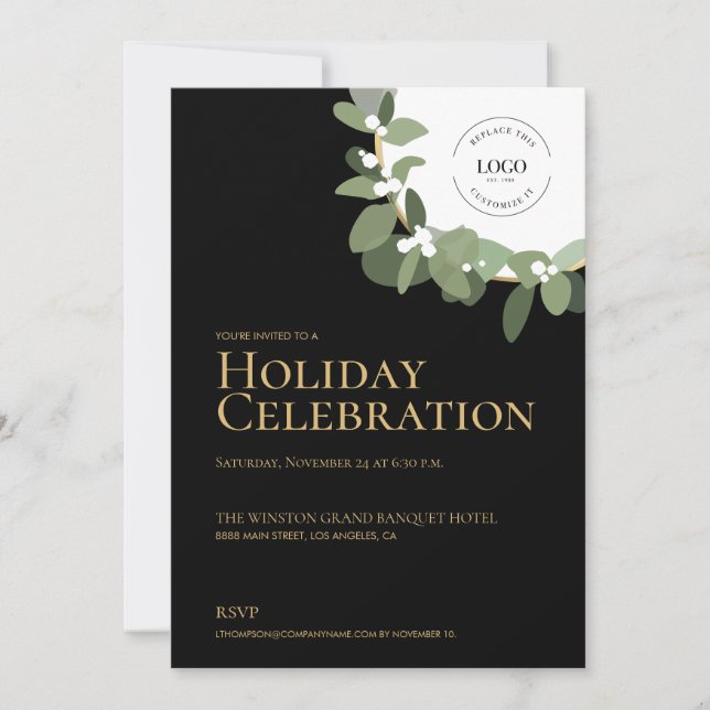 Convites Terra Moderna do Partido da Celebração de Férias (Frente)