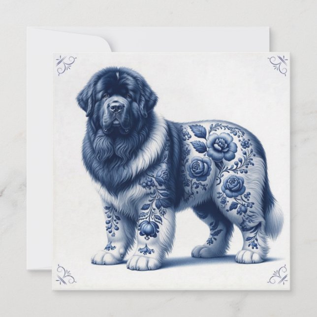 Convites Terra Nova Landseer Newfoundland (Frente)