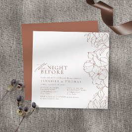 Convites Terraço floral na noite anterior ao ensaio