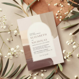 Convites Terracota Temperada Moderna | Casamento Boho