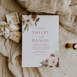 Convites Terracotta Bohemian Flowers All Seasons Casamento