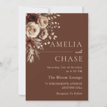 Terracotta Bohemian Vintage Casamento Floral