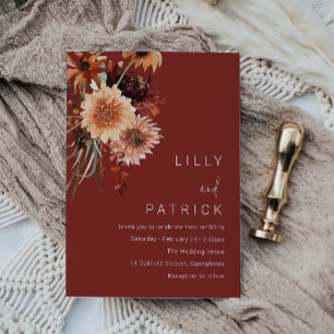 Convites Terracotta Bohemian Weding: Outono Verão