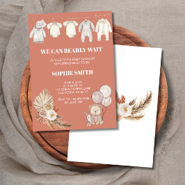 Convites Terracotta Boho Pampas Podemos Esperar