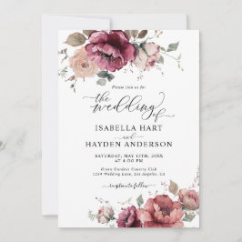 Convites Terracotta Burgundy Cai Tudo Em 1 Casamento De Cód