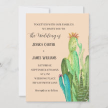 Terracotta Cactus Desert Mexico Watercolor Casamen