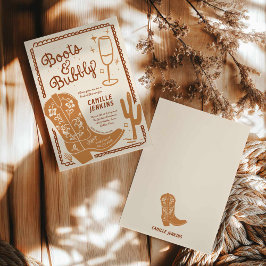 Convites Terracotta Country Chá de panela Brunch