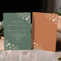 Terracotta e Olive Green - Casamento Floral