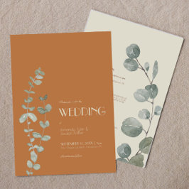 Convites Terracotta Eucalyptus Deco Tudo Em Um Casamento
