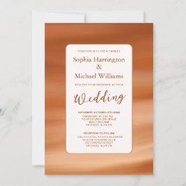 Convites Terracotta Fall Autumn Wedding Invite QR Code 