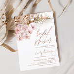 Convites Terracotta Floral Boho Pampas Chá de panela Grass<br><div class="desc">Laranja Mínima Queimada - Terracotta - Chá de panela de Grama de Boho Pampas Coriander Elegante e Moderno para o Outono (outono),  Inverno,  Primavera ou Convites de Verão - inclui uma bela e elegante tipografia de guião para a Noiva especial Ser anterior ao Casamento.</div>