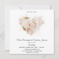 *~* Terracotta Floral QR RSVP Art AR26 Casamento