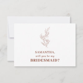 Convites Terracotta Indie Autumn Floral Salvar a data Invit