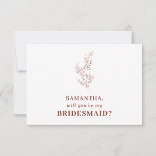 Convites Terracotta Indie Autumn Floral Salvar a data Invit