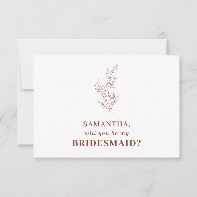 Convites Terracotta Indie Autumn Floral Salvar a data Invit (Frente)