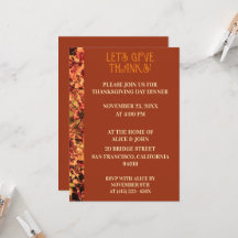 Terracotta Janta Ação de Graças Banquete de outono