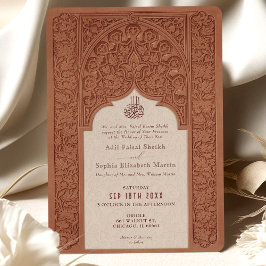 Convites Terracotta Lace Tradicional Islâmica