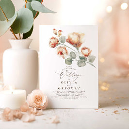 Convites Terracotta Marsala Flores Chic Boho Casamento outo